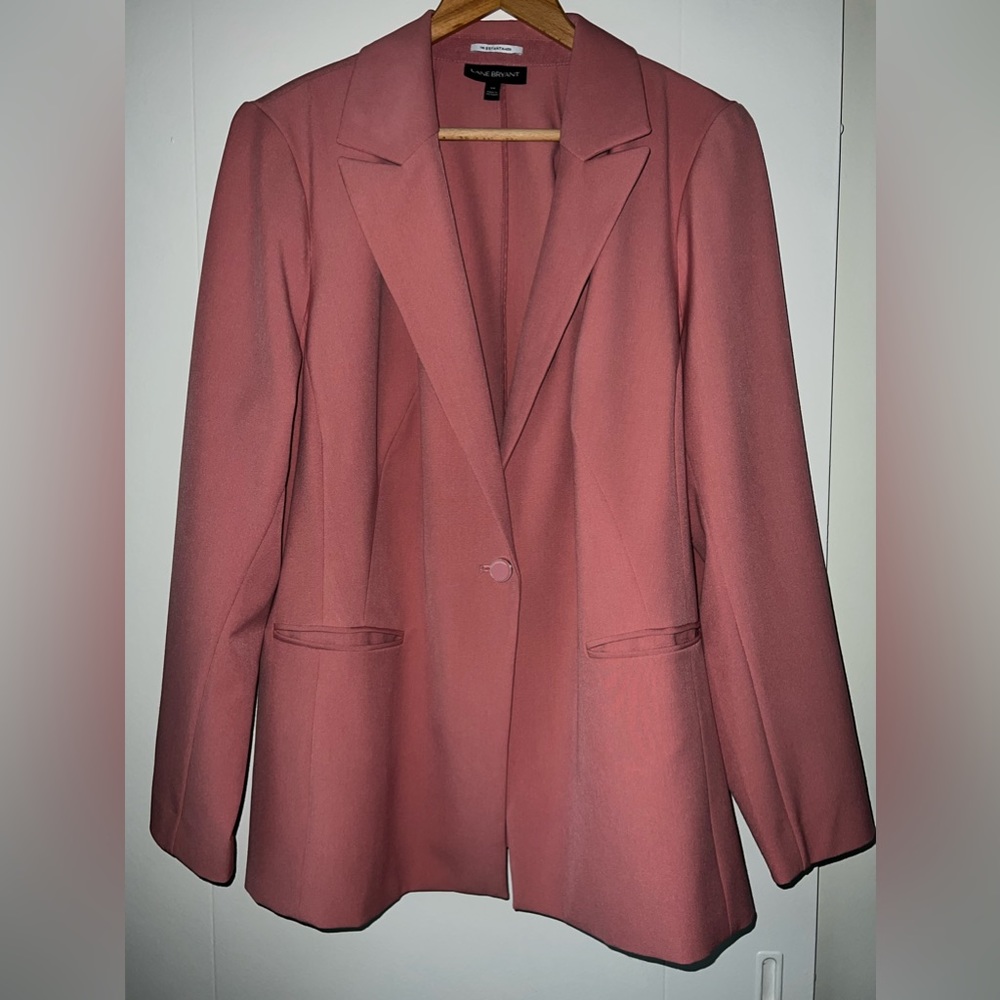 Lane Bryant Pink The Bryant Blazer